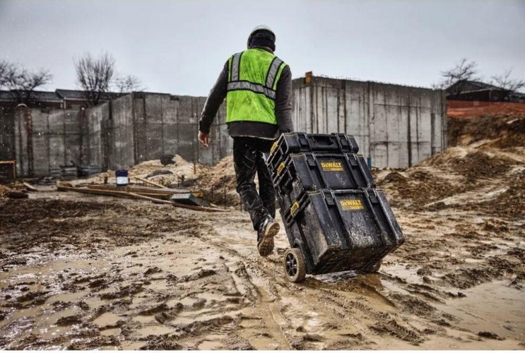 Ящик для инструмента DeWALT TOUGHSYSTEM 2.0 с колесами для модульной системы хранения DWST83295-1 - изображение 2