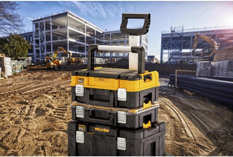 Ящик для инструмента DeWALT TSTAK модуль dw ip54 с длинной ручкой DWST83344-1 - изображение 3