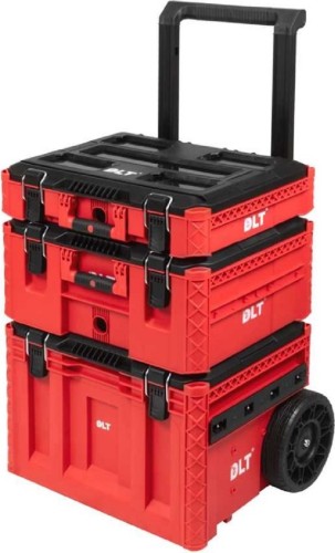 Ящик для инструмента DLT серия RED PRO №1 dlt, (кейс №5, кейс №4, кейс-тележка №2) 4050