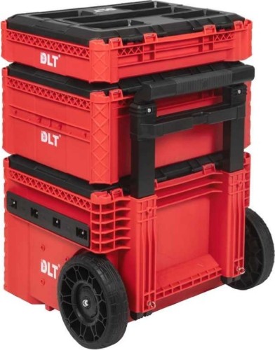 Ящик для инструмента DLT серия RED PRO №1 dlt, (кейс №5, кейс №4, кейс-тележка №2) 4050 - изображение 3