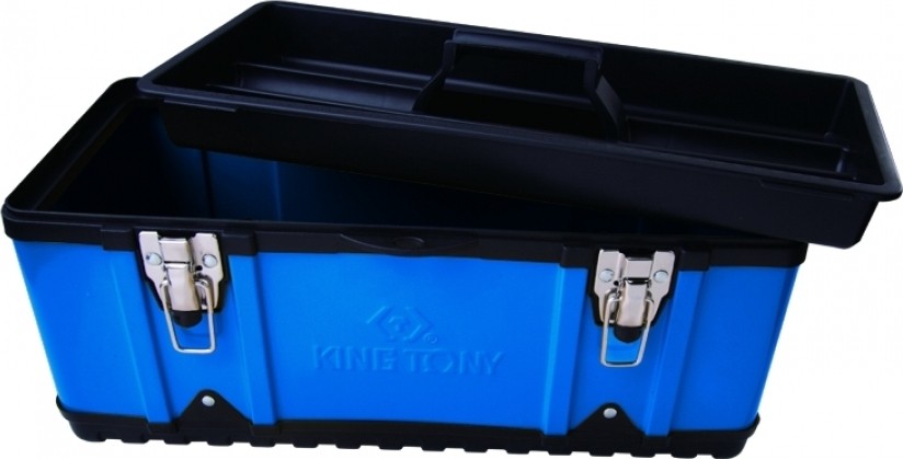 Ящик для инструмента KING TONY 87A08 470x238x203 мм, 2 отсека, полипропилен/сталь - изображение 2