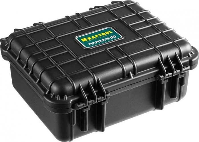 Ящик для инструмента KRAFTOOL "PANZER" ударопрочный пластиковый, степень защиты ip55, 13" 38251-13 - изображение 3