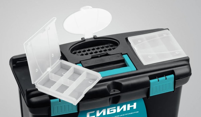 Ящик для инструмента Сибин 38010-22 560х320х275 мм, (22") - изображение 2