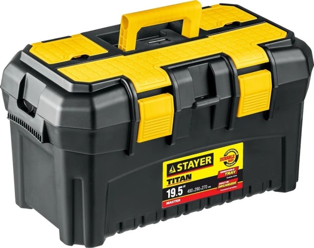 Ящик для инструмента STAYER TITAN-19 пластиковый, 38016-19