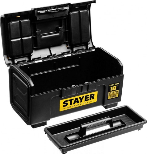 Ящик для инструмента STAYER TOOLBOX-19 пластиковый, professional 38167-19 - изображение 3