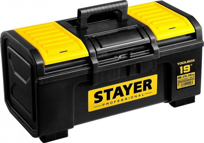 Ящик для инструмента STAYER TOOLBOX-19 пластиковый, professional 38167-19