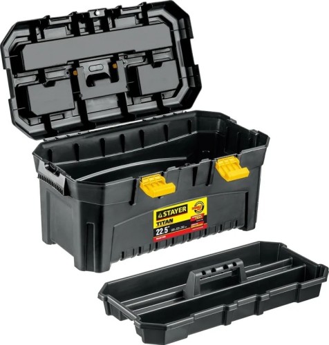 Ящик для инструмента STAYER TITAN-22 пластиковый, 38016-22 - изображение 2