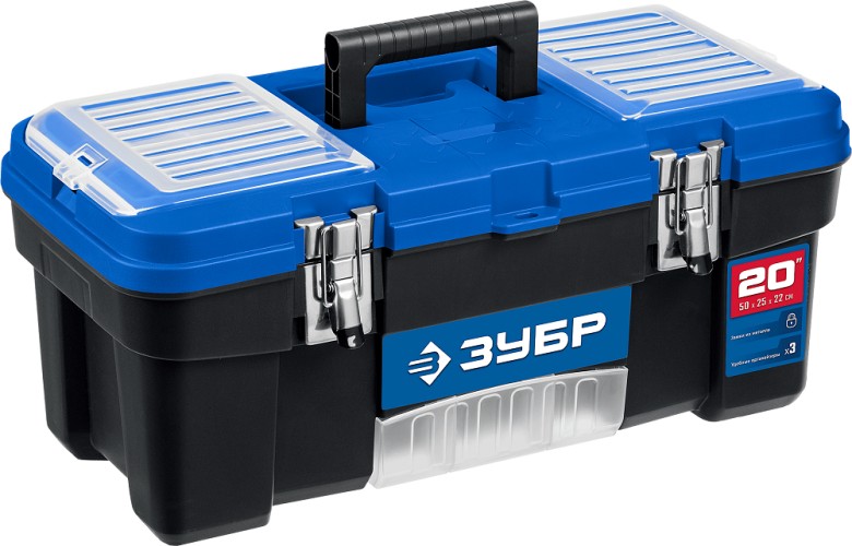 Ящик для инструмента ЗУБР ДЕСНА-20 пластиковый, 508x256x225 мм 38181-20