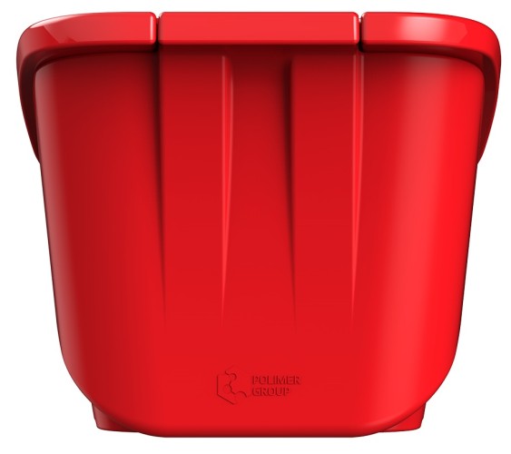 Ящик для песка и химикатов POLIMER GROUP  90 л с крышкой красный - изображение 3