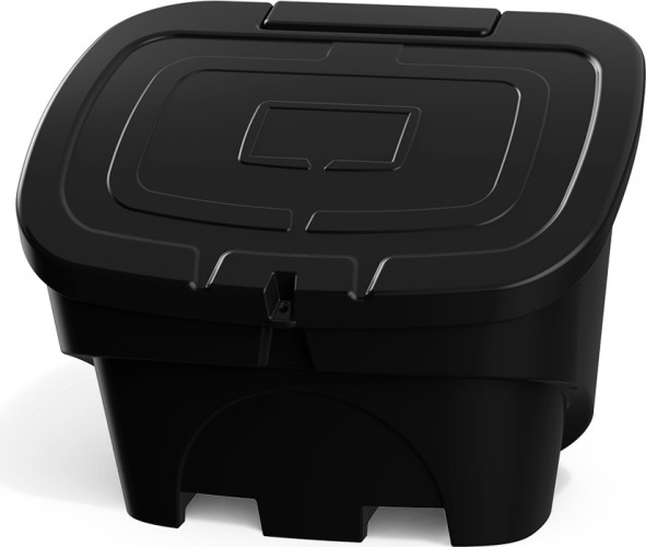 Ящик для песка и химикатов POLIMER GROUP 400 л с крышкой черный