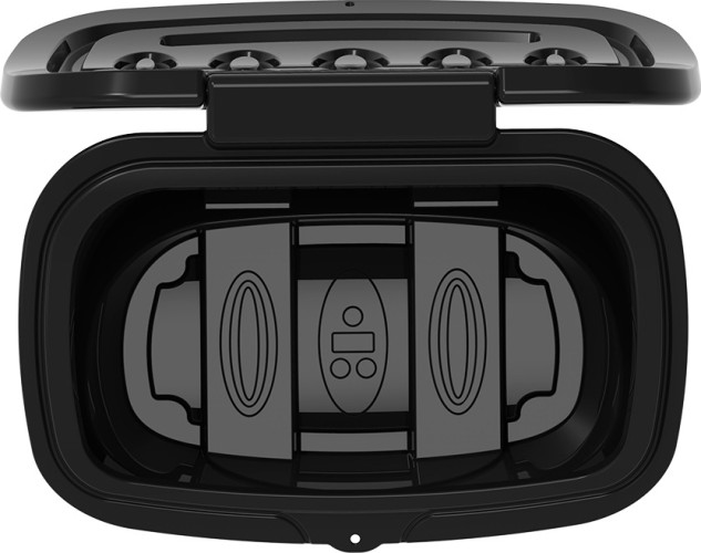 Ящик для песка и химикатов POLIMER GROUP 400 л с крышкой черный - изображение 4