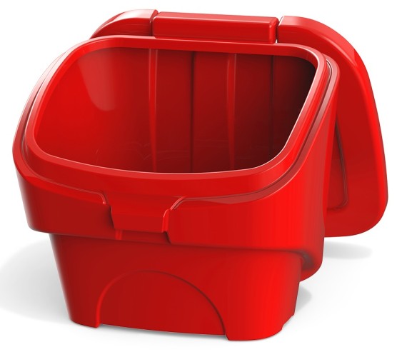Ящик для песка и химикатов POLIMER GROUP  90 л с крышкой красный - изображение 2
