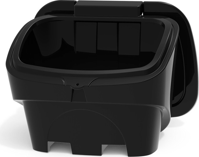 Ящик для песка и химикатов POLIMER GROUP 400 л с крышкой черный - изображение 2