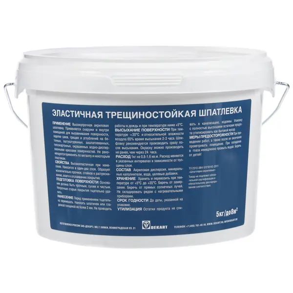 Шпатлёвка эластичная Jobi 5 кг - изображение 2