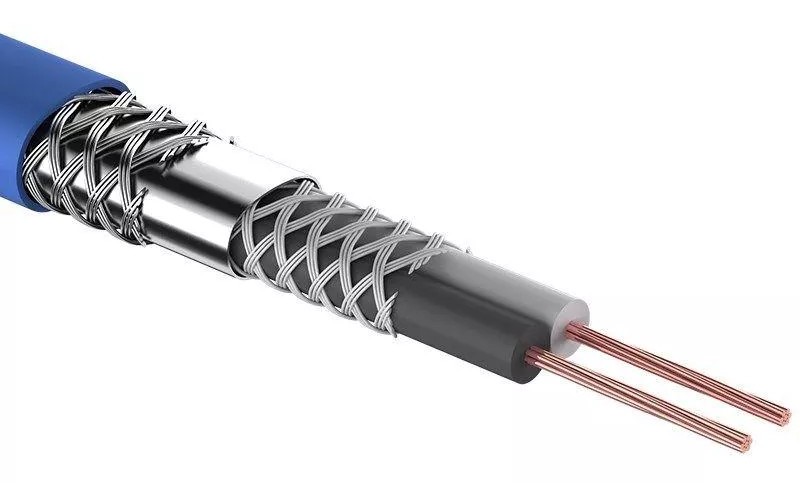 Кабель микрофонный REXANT 01-6028 КММ 2х0,25мм², ø 6,8мм, синий, 100м - изображение 2