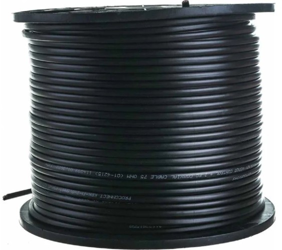 Кабель Proconnect 01-4214 КВК-П-2 +2x0,50мм², ø7,0 мм, 200м одножильный, чер - изображение 3