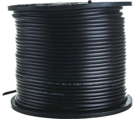 Кабель Proconnect 01-4215 КВК-П-2 +2x0,50мм², ø7,0 мм, 200м одножильный, чер - изображение 2