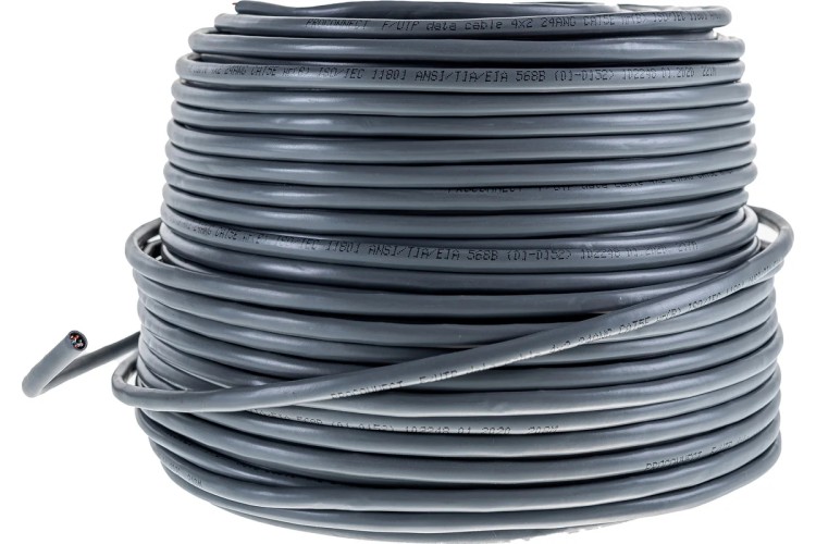 Кабель Proconnect F/UTP, CAT 5, PVC 4x2x0,48мм, внутренний, серый, 100м 01-0152-100 - изображение 2