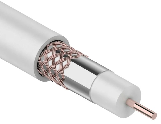 Кабель Proconnect RG-6U (75 Oм) Cu/Al/Cu (0,9/Al/32х0,12мм) 48% белый, 100м 01-2206