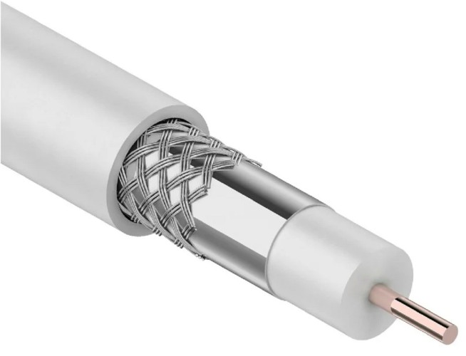 Кабель Proconnect RG-6U (75 Oм) CCS/Al/Al (0,9/Al/32х0,12мм) 48% белый, 50м 01-2205-50 - изображение 3