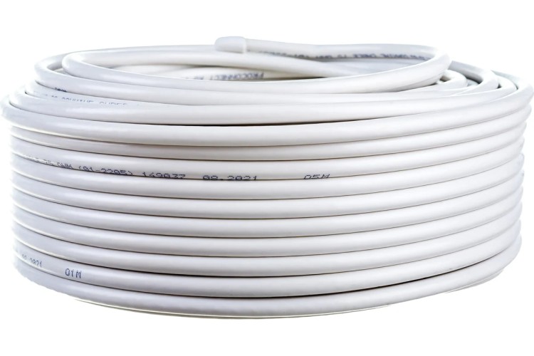 Кабель Proconnect RG-6U (75 Oм) CCS/Al/Al (0,9/Al/32х0,12мм) 48% белый, 50м 01-2205-50 - изображение 2