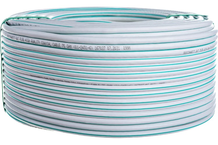 Кабель Proconnect SAT 703 B Cu/Al/Cu (0,90мм/48x0,12мм) 100м, белый 01-2431-6 - изображение 2