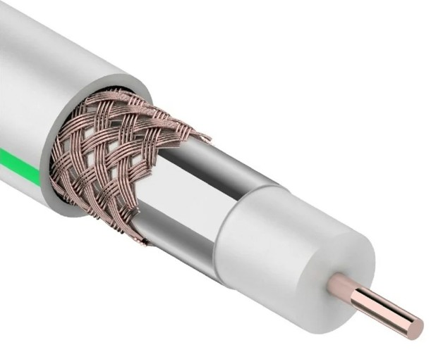 Кабель Proconnect SAT 703 B Cu/Al/Cu (0,90мм/48x0,12мм) 100м, белый 01-2431-6