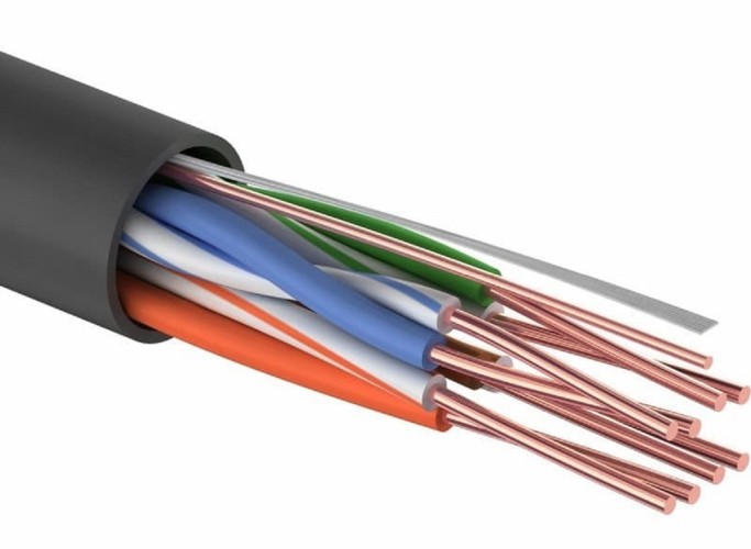 Кабель Proconnect U/UTP, CAT 5e, PE 4PR, 24AWG внешний, черный, 305м 01-0054