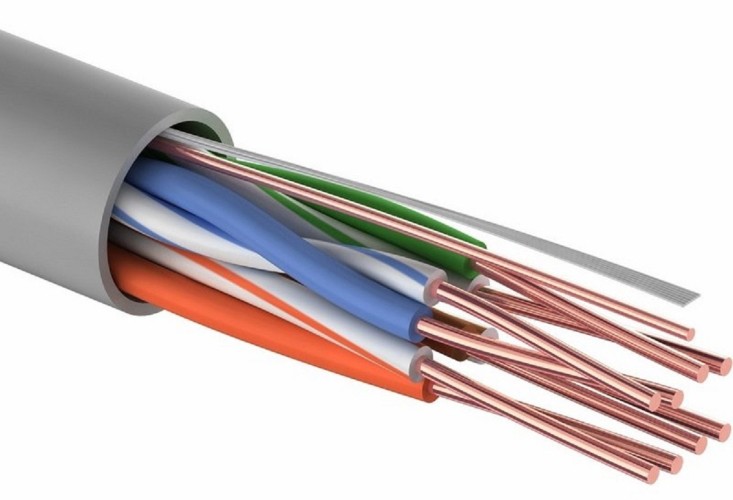 Кабель Proconnect U/UTP, CAT 5e, PVC 4x2x0,48мм, внутренний, серый, 100м 01-0052-100