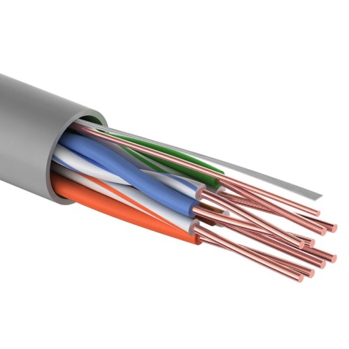 Кабель Proconnect U/UTP, CAT 5e, PVC 4x2x0,48мм, внутренний, серый, 25м 01-0052-25