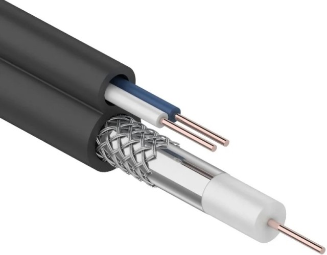 Кабель REXANT 01-4002 ККСВ-П +2х0,5мм, (бухта 100м), черный