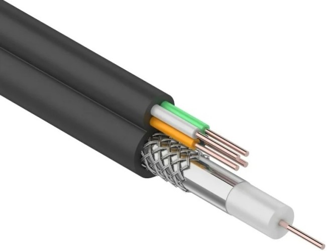 Кабель REXANT 01-4022 ККСВ-П +4х0,5мм, 100м, черный