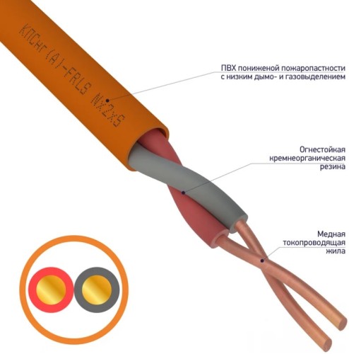 Кабель REXANT 01-4904 КПСнг(A)-FRLS 1x2x1,00мм², 200м - изображение 2