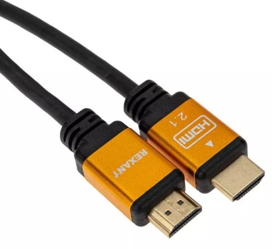 Кабель REXANT 17-6002 HDMI-HDMI 2.1, длина 1м, Gold (цветная коробка) - изображение 2