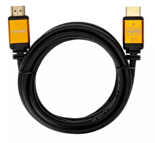 Кабель REXANT 17-6004 HDMI-HDMI 2.1, длина 2м, Gold (цветная коробка)