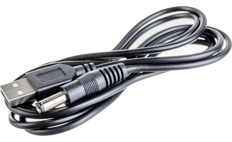Кабель REXANT 18-0231 USB штекер-DC разьем питание 2,1х5,5 мм, длина 1,5