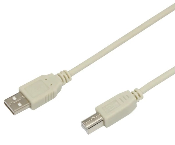 Кабель REXANT 18-1104 USB-A– USB-B, 2,4A, 1,8м, пвх, серый - изображение 2