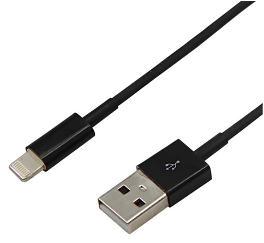 Кабель REXANT 18-1122 USB-A – Lightning для Apple, 1A, 1м, ПВХ, черный - изображение 2