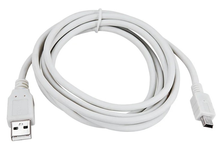 Кабель REXANT 18-1134 USB-A – mini USB, 1A, 1,8м, ПВХ, белый