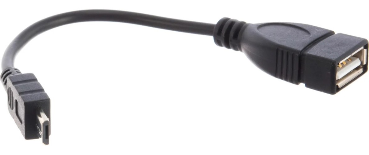 Кабель REXANT 18-1182 USB OTG, шт. micro USB– гн. USB-A, 2,4A, 0,15м, ПВ