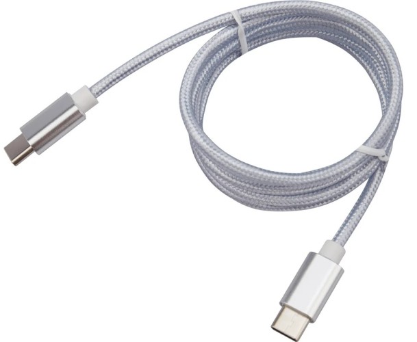 Кабель REXANT 18-1835 Type-C-Type-C, 2,4A, 1м, нейлон, белый