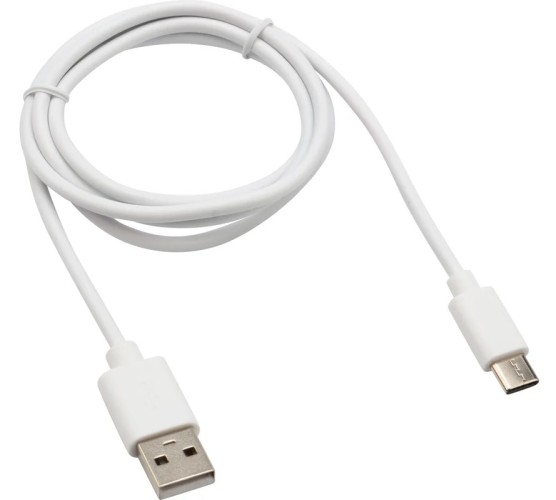 Кабель REXANT 18-1895 USB-A – Type-C, 2,1A, 1м, ПВХ, белый