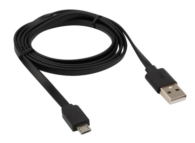 Кабель REXANT 18-4270 USB-A – micro USB, 2,4A, 1м, ПВХ, черный