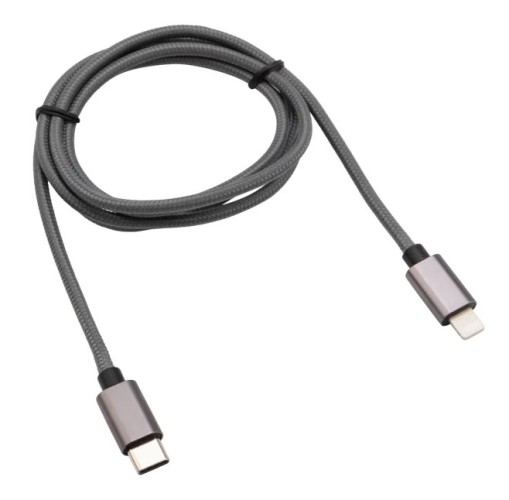 Кабель REXANT 18-7054 Type-C – Lightning для Apple, 2,4A 1 м, в нейлонов