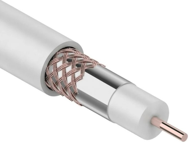 Кабель REXANT RG-6U (75 Oм) Cu/Al/Cu (1,0/Al/48х0,12мм) 64%, бух. 305м 01-2231
