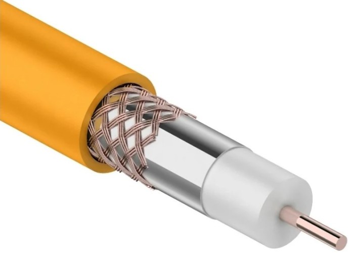 Кабель REXANT RG-6U нг(A)-HF, (75 Oм) Cu/Al/Cu (1,0/Al/48х0,12мм) 64%, 01-2654