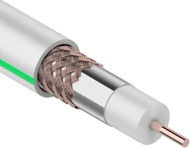 Кабель REXANT SAT 703B (75 Oм), Cu/Al/Cu (1,0/Al/64х0,12мм) 75%, 50м, бел 01-2431-50