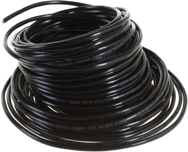 Кабель REXANT U/UTP, CAT 5e, PE 4х2х0,50мм, 24AWG внешний, черный, 25м 01-0045-25 - изображение 4