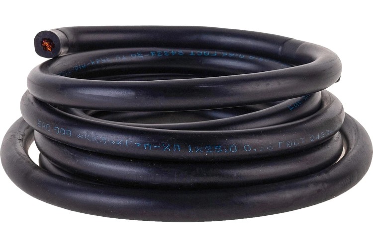 Кабель сварочный REXANT 01-8412-3 гибкий КГтп-ХЛл 1х25 мм², длина 3 мметра