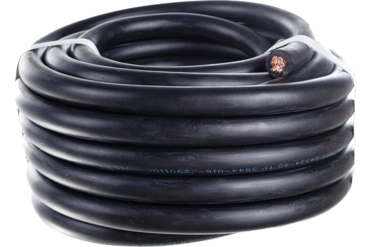 Кабель сварочный REXANT 01-8413-10 гибкий КГтп-ХЛ 1х35 мм², длина 10 м